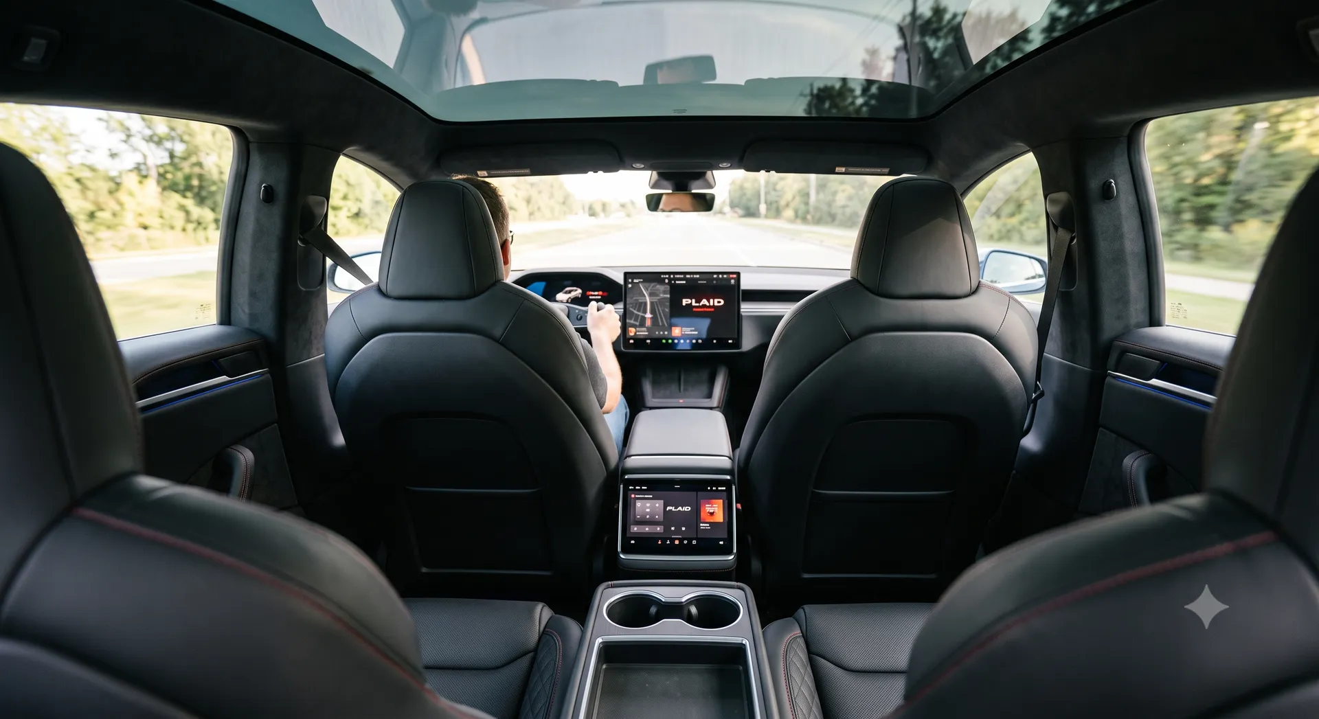 Tesla Model S Plaid rear view